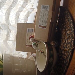 Longaberger Bowl & Spreader set